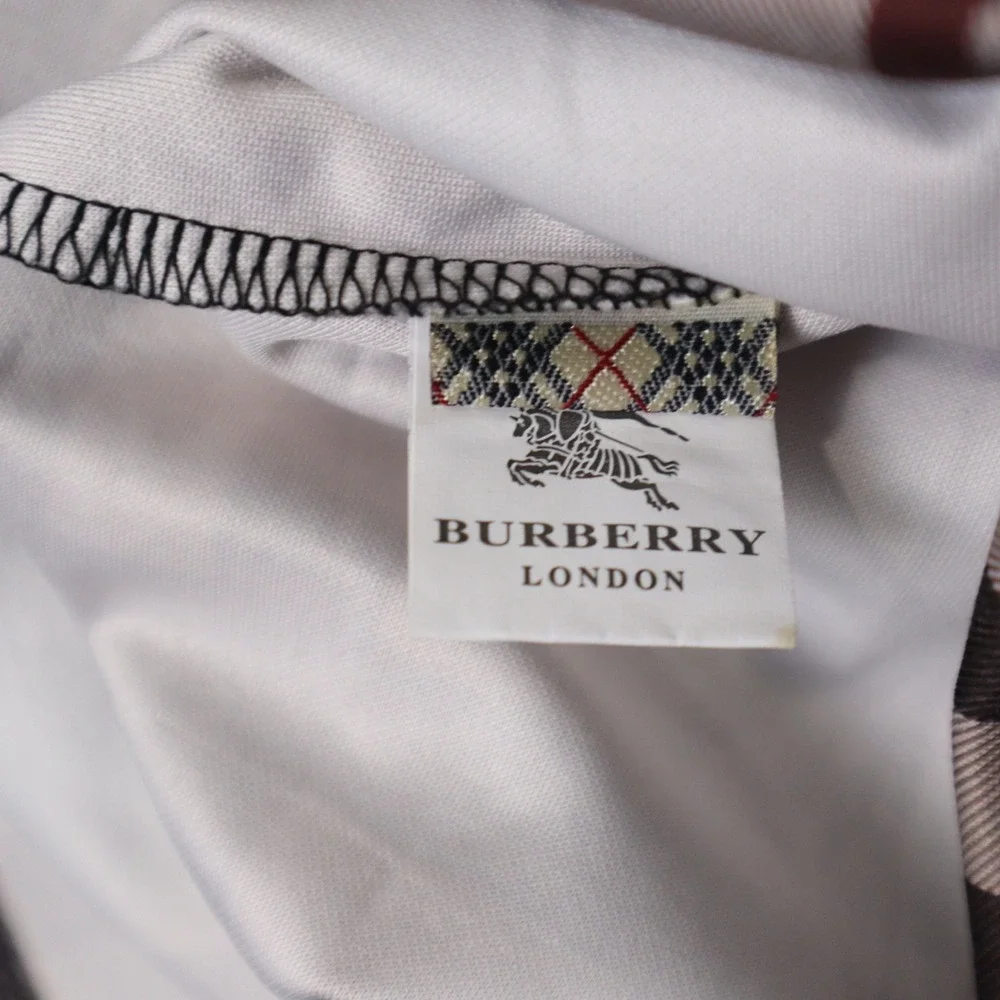 Burberry‎ London Plaid Sheer Mesh Bodycon Dress Short Sleeve Women XL - Picture 3 of 8